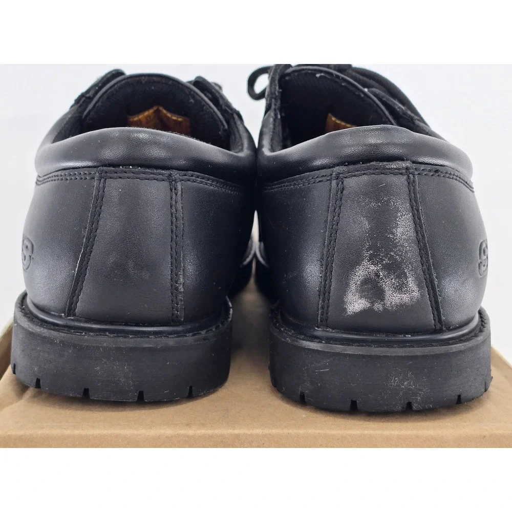 Skechers Work Shoes Mens 12 Black Relaxed Fit Memory Foam Slip Resistant - Good